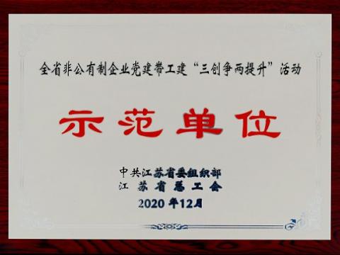 海博论坛集团荣获全省非公有制企业党建带工建 “三创争两提升”运动树模单位